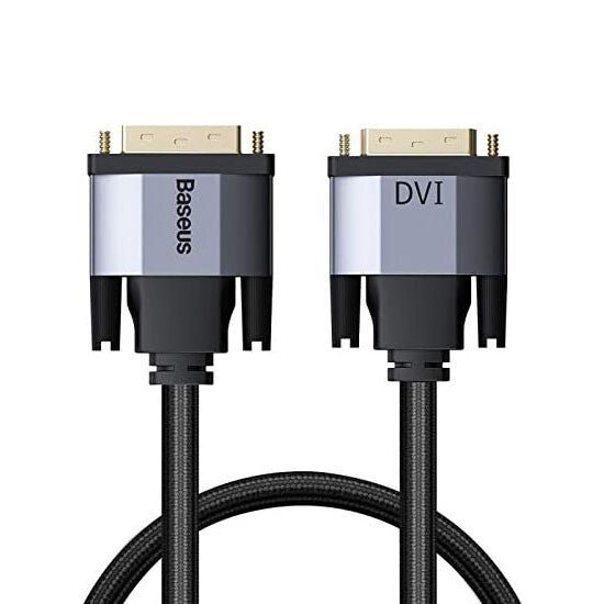 კაბელი Baseus Enjoyment Series DVI Male To DVI Male Bidirectional Adapter Cable 1m CAKSX-Q0G - ბიგმარტი