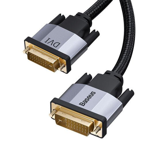 კაბელი Baseus Enjoyment Series DVI Male To DVI Male Bidirectional Adapter Cable 1m CAKSX-Q0G - ბიგმარტი