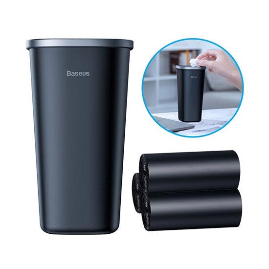 მანქანის სანაგვე Baseus Dust-free Vehicle-mounted Trash Can(Trash Bag 3 roll/90) CRLJT-A01 - ბიგმარტი