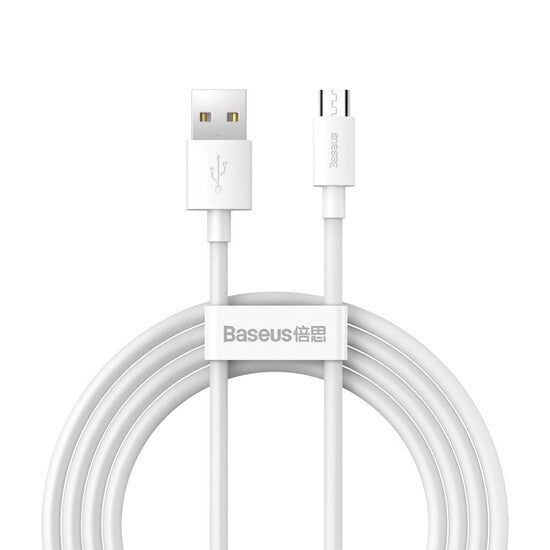 კაბელი Baseus Simple Wisdom Data Cable Kit Micro USB 2.1A 2 PCS Set 1.5m TZCAMZJ-02