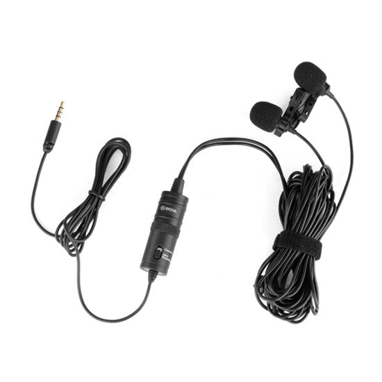 Lavalier მიკროფონი BOYA BY-M1DM Dual Omni-directional Lavalier Mic