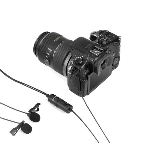 Lavalier მიკროფონი BOYA BY-M1DM Dual Omni-directional Lavalier Mic