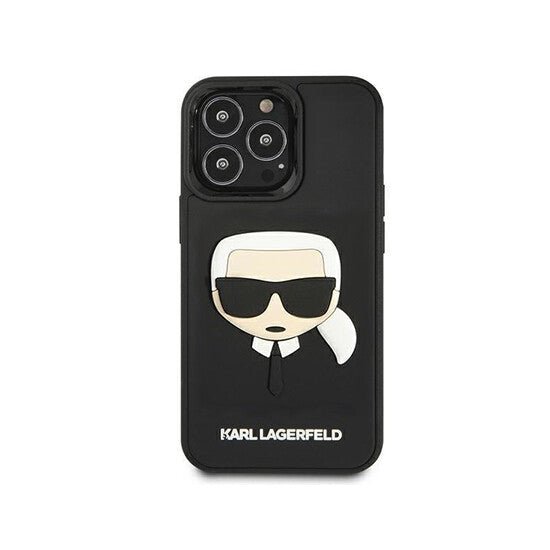 მობილურის ქეისი Karl Lagerfeld Case With 3D Rubber Karl Head iPhone 14 Pro Max KLHCP14XKH3DBK - ბიგმარტი