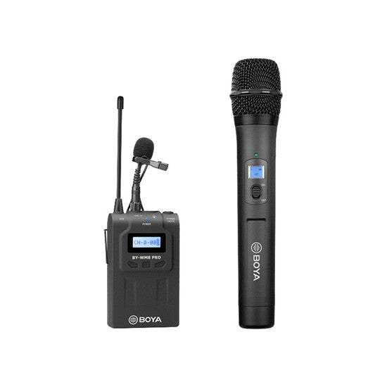 უკაბელო მიკროფონი BOYA BY-WM8 Pro-K3 Camera-Mount Wireless Handheld Microphone System - ბიგმარტი