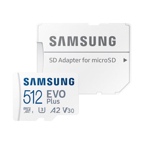 მეხსიერის ბარათი Samsung EVO Plus A2 V30 microSDXC UHS-I 512GB сlass10 - ბიგმარტი