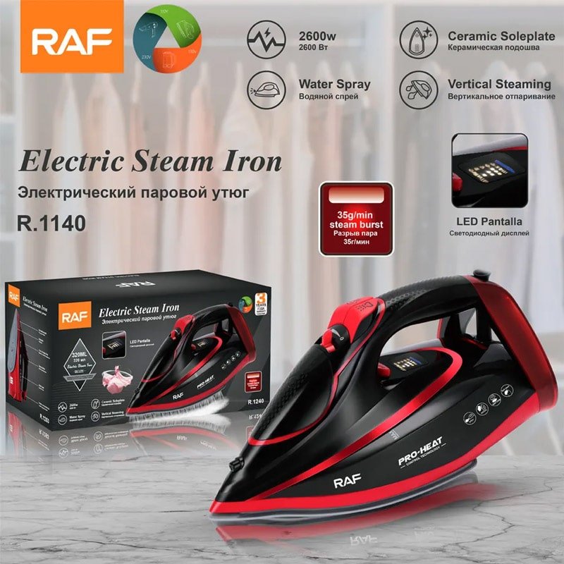 ტანსაცმლის უთო 2600W Raf R.1140 - ბიგმარტი