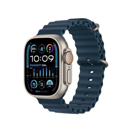 სმარტ საათი Apple Watch Ultra 2 49mm Titanium Blue Ocean Band MREG3 - ბიგმარტი