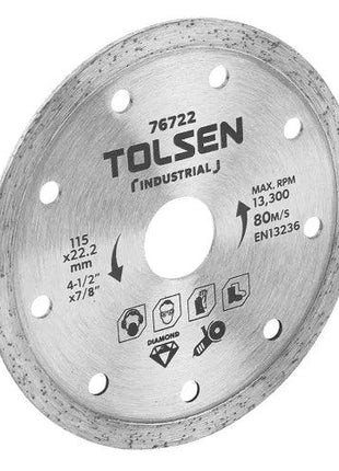 TOLSEN TOL594-76722 მეტლახის საჭრელი დისკი 115X22.2mm