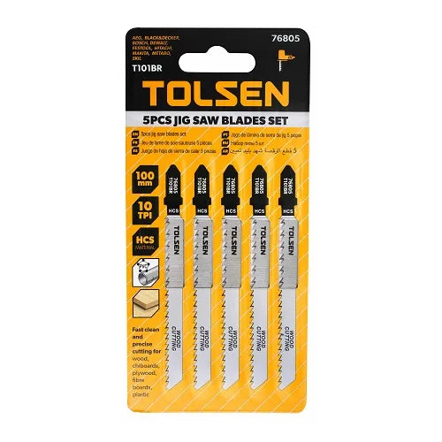 TOLSEN TOL1447-76805 ელ.ხერხის საცვლელი პირები 5ც.-იანი T101BR