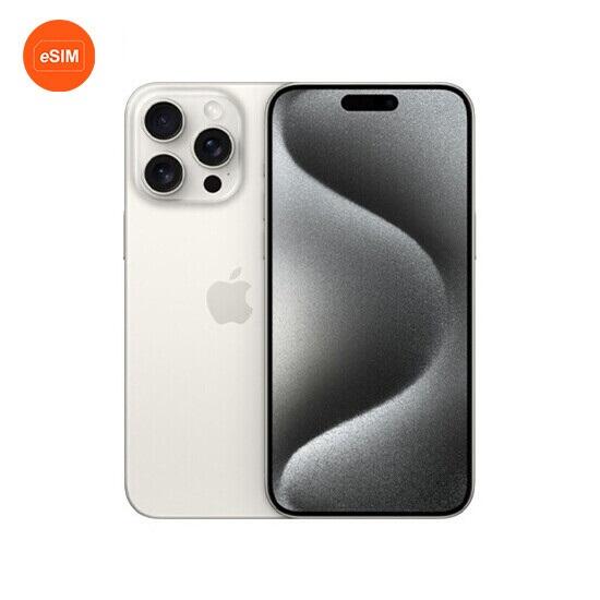 მობილური ტელეფონი Apple iPhone 15 Pro Only eSIM 256GB white titanium - ბიგმარტი