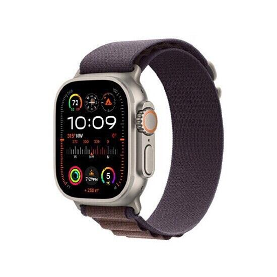 სმარტ საათი Apple Watch Ultra 2 49mm Titanium Indigo Alpine Loop MRET3 M - ბიგმარტი