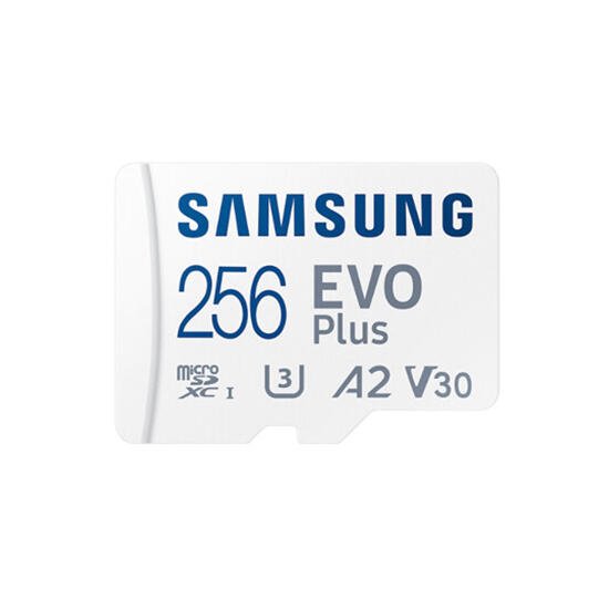 მეხსიერის ბარათი Samsung EVO Plus A2 V30 MIcroSDXC UHS-I 256GB - ბიგმარტი