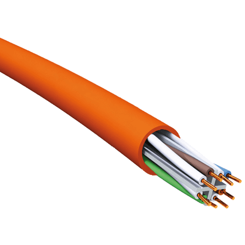 ინტერნეტის სადენი CAT5 HF 305მ. ORANGE - ბიგმარტი