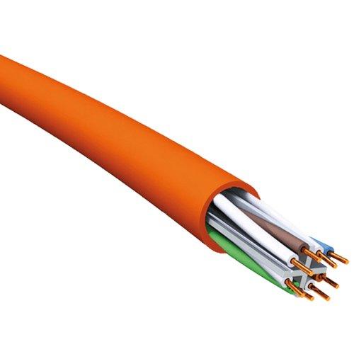 ინტერნეტის სადენი CAT6 HF 305მ. ORANGE - ბიგმარტი