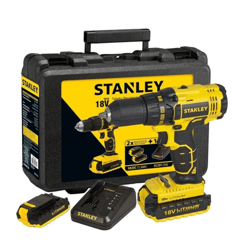 STANLEY - SCD201D2K-RU ელ. სახრახნისი 2X18V 2Ah Kitbox - ბიგმარტი