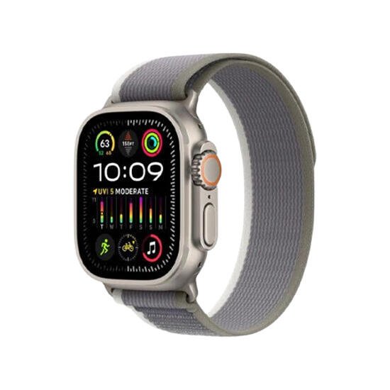 სმარტ საათი Apple Watch Ultra 2 49mm Titanium Green/Grey Trail Loop MRFP3 M/L - ბიგმარტი