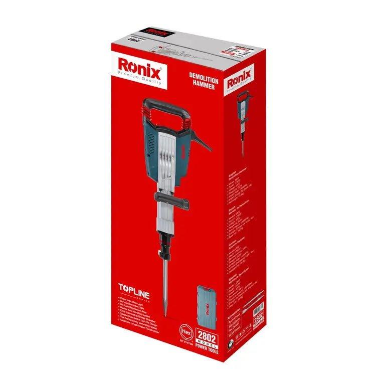 ელექტრო სანგრევი ჩაქუჩი Ronix 2802 1750w 48J 14kg - ბიგმარტი