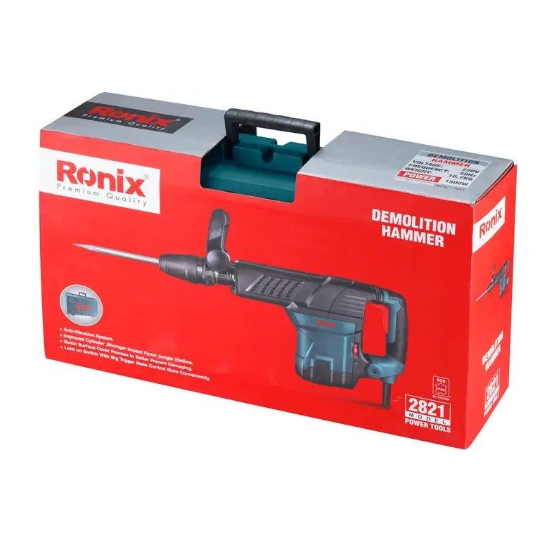 ელექტრო სანგრევი ჩაქუჩი Ronix 2821 1500w 27J 10.7kg SDS-MAX - ბიგმარტი