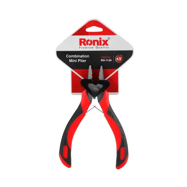 მინი კომბინირებული ბრტყელტუჩა Ronix RH-1104, 115mm - ბიგმარტი