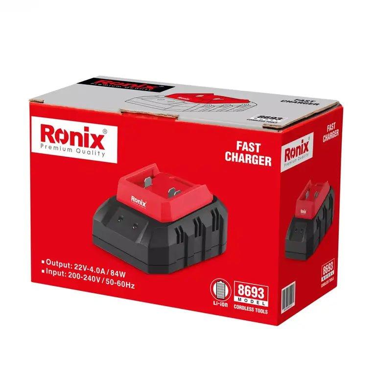 სწრაფი დამტენი Ronix 8693, 22V, 4A - ბიგმარტი