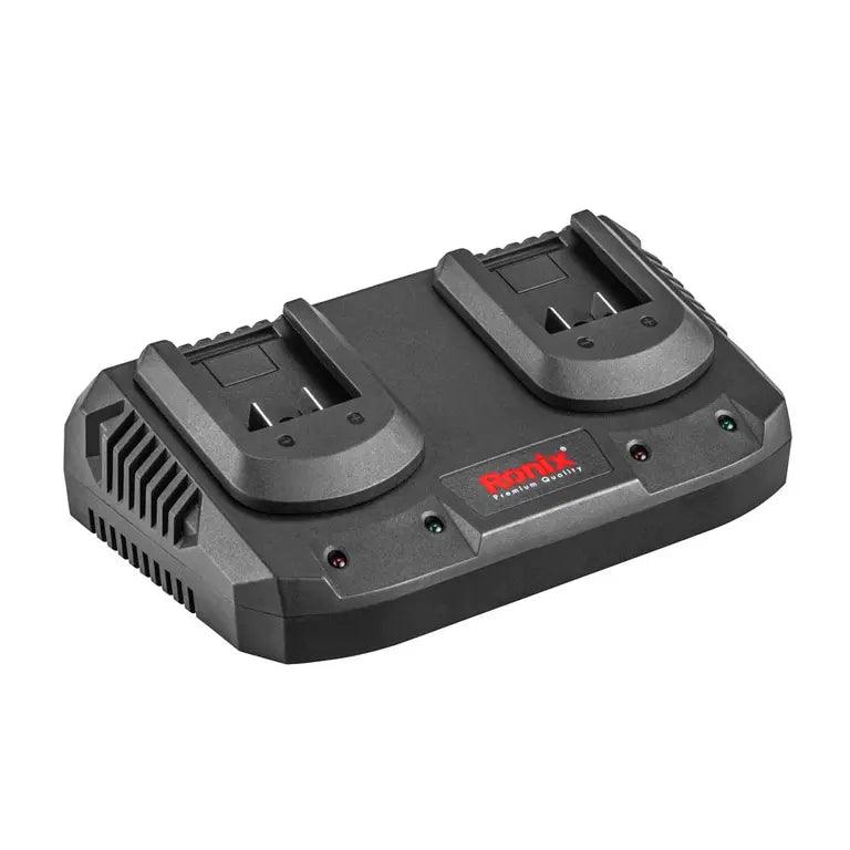 სწრაფი დამტენი Ronix 8994, 22V, 2.2Ax2 - ბიგმარტი