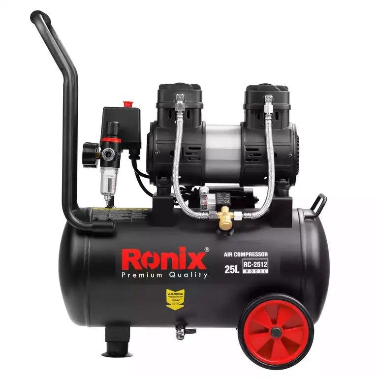 ჰაერის ჩუმი კომპრესორი Ronix RC-2512, 25ლ, 8 ბარი, 1.8HP - ბიგმარტი