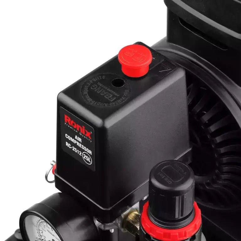 ჰაერის ჩუმი კომპრესორი Ronix RC-2512, 25ლ, 8 ბარი, 1.8HP - ბიგმარტი