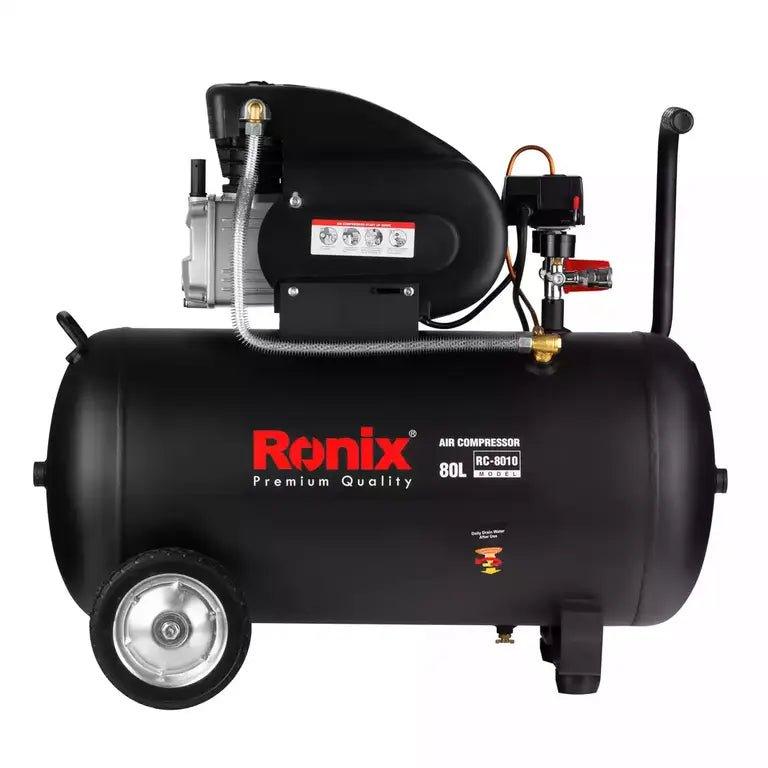 ჰაერის კომპრესორი Ronix RC-8010, 80ლ 2.5HP - ბიგმარტი