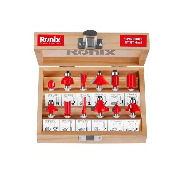 ფრეზის პირების ნაკრები Ronix RH-5341, 12ც. - ბიგმარტი