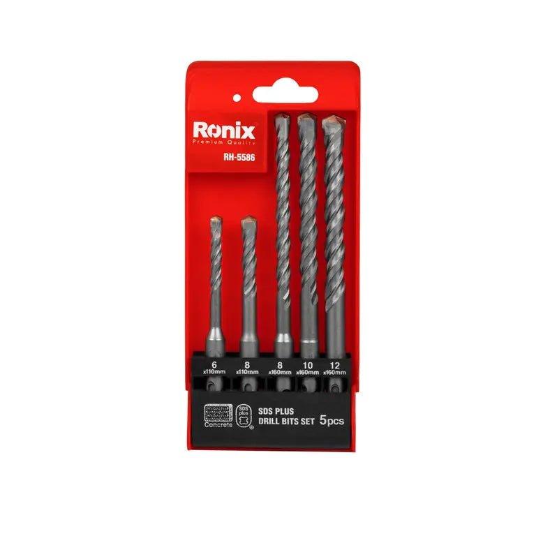 პერფორატორის ბურღების ნაკრები Ronix RH-5586, SDS-PLUS 5ც - ბიგმარტი