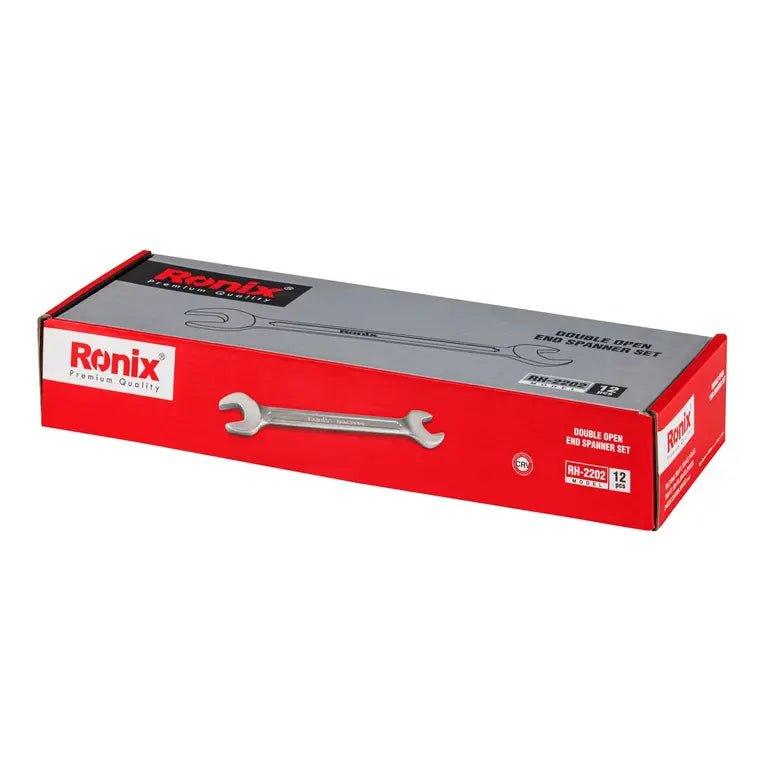 ღია ქანჩის გასაღებების ნაკრები Ronix RH-2202, 12ც - ბიგმარტი