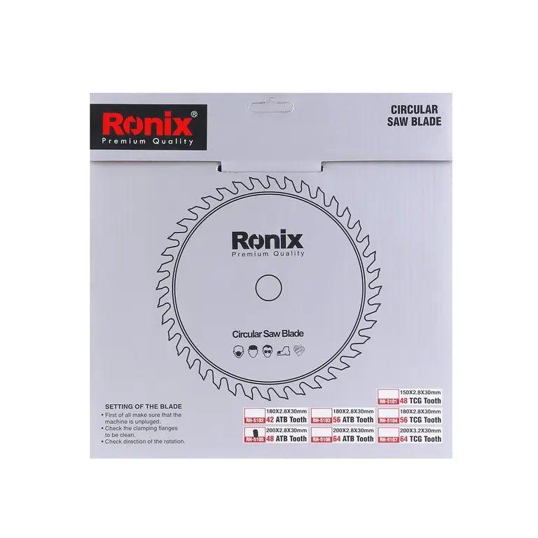 ცირკულარული ხერხის დისკი ATB 48T Ronix RH-5105, 200მმ - ბიგმარტი