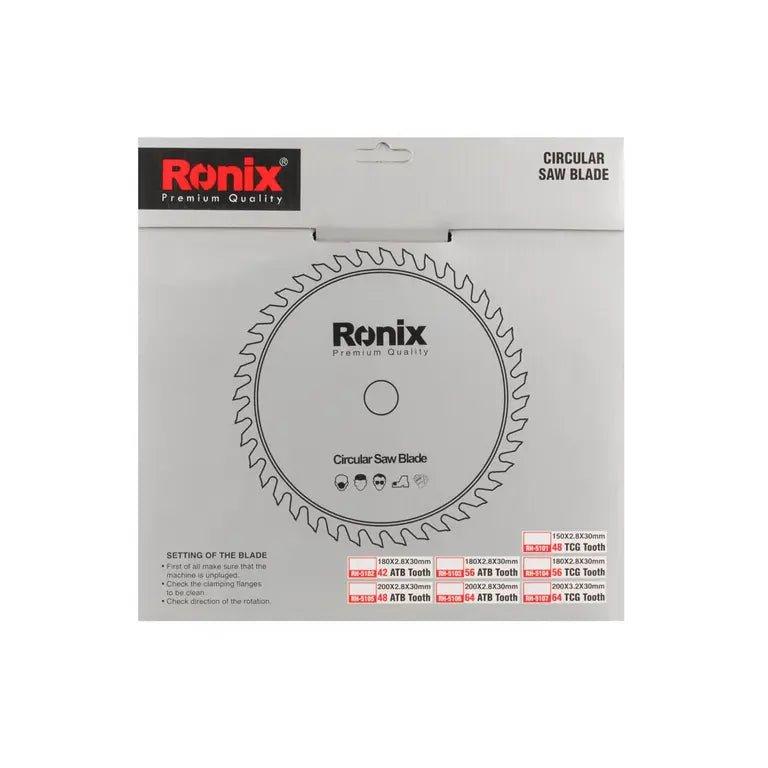 ცირკულარული ხერხის დისკი ATB 64T Ronix RH-5106, 200მმ - ბიგმარტი