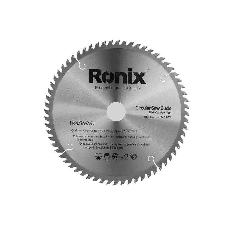 ცირკულარული ხერხის დისკი TCG 64T Ronix RH-5108, 230მმ - ბიგმარტი