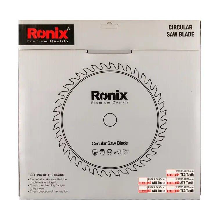 ცირკულარული ხერხის დისკი TCG 80T Ronix RH-5112, 250მმ - ბიგმარტი