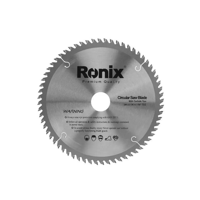 ცირკულარული ხერხის დისკი TCG 64T Ronix RH-5107, 200მმ - ბიგმარტი