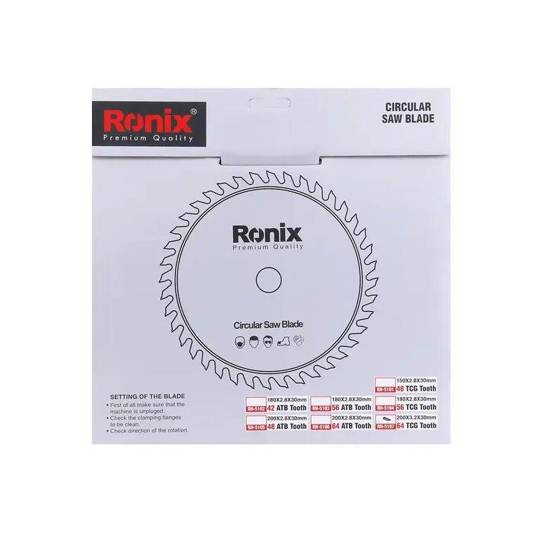 ცირკულარული ხერხის დისკი TCG 64T Ronix RH-5107, 200მმ - ბიგმარტი