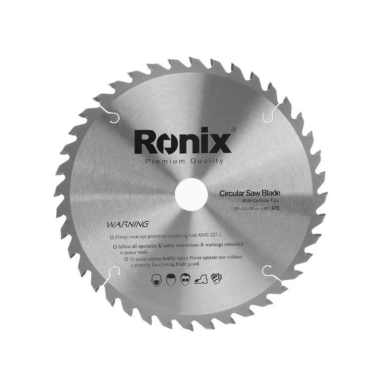 ცირკულარული ხერხის დისკი ATB 40T Ronix RH-5109, 250მმ - ბიგმარტი