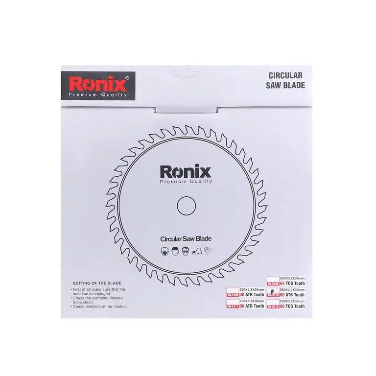 ცირკულარული ხერხის დისკი ATB 60T Ronix RH-5110, 250მმ - ბიგმარტი