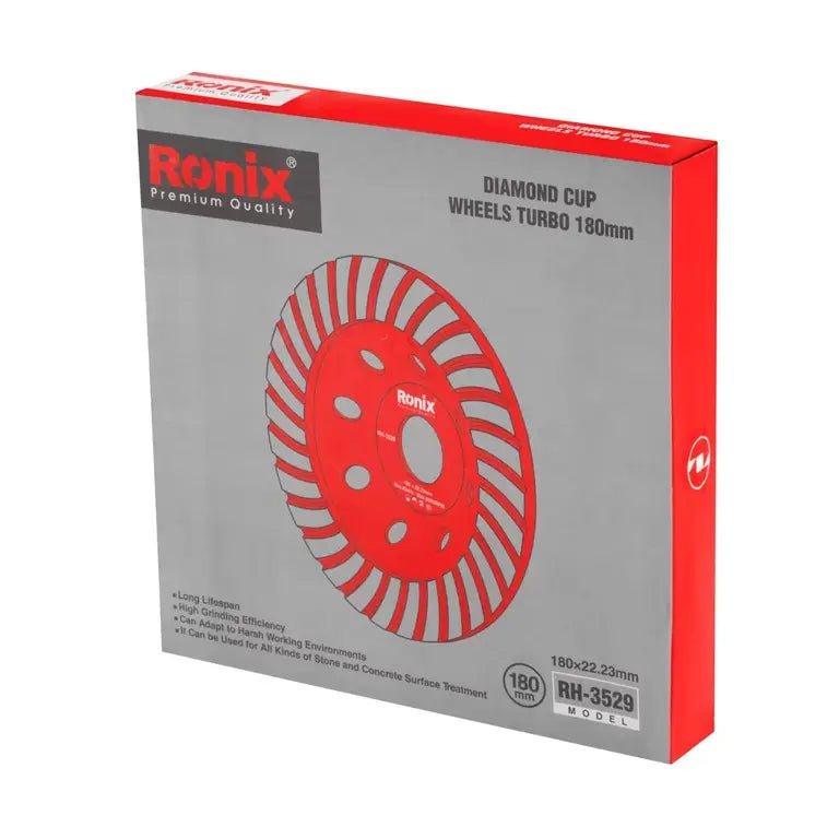 ქვის სახეხი ჯამისებური დისკი Ronix RH-3529, 180მმ - ბიგმარტი