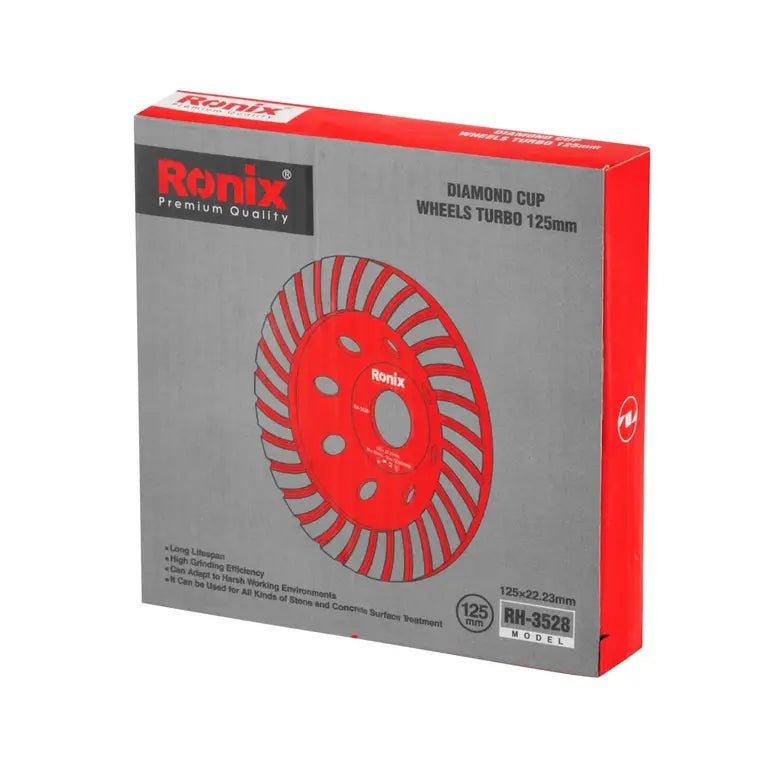 ქვის სახეხი ჯამისებური დისკი Ronix RH-3528, 125მმ - ბიგმარტი