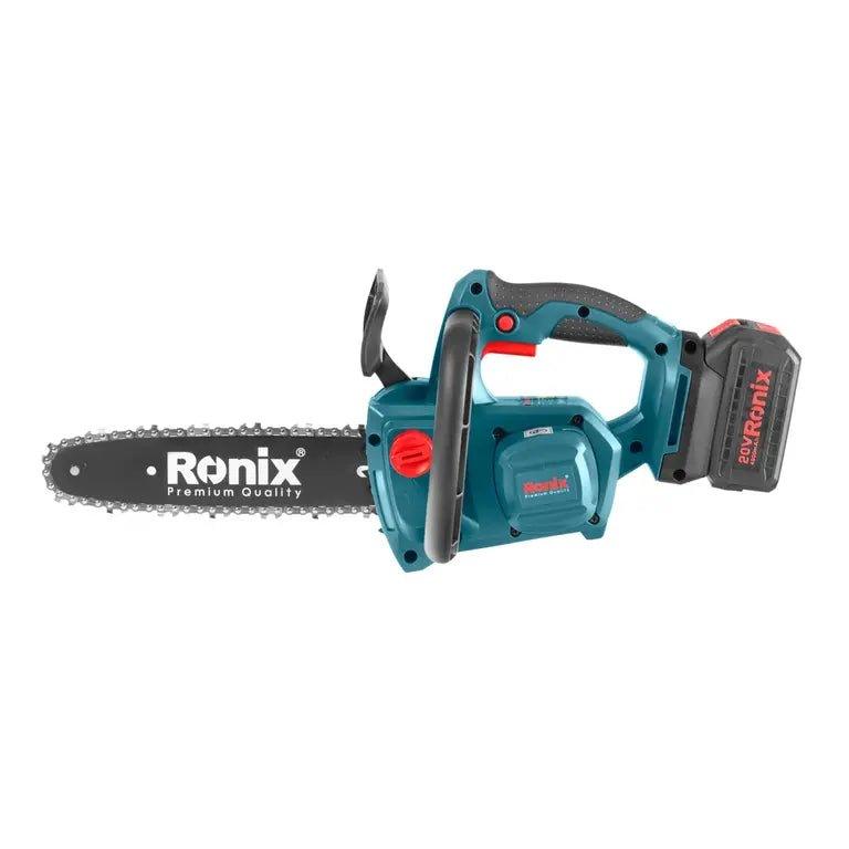 უნახშირო უსადენო ჯაჭვური ხერხი Ronix 8651 20V - ბიგმარტი