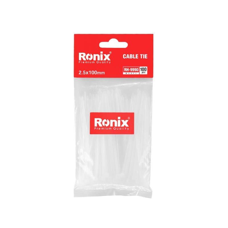 პლასტმასის ხამუთები Ronix RH-9990 2.5×100 მმ 100ც - ბიგმარტი